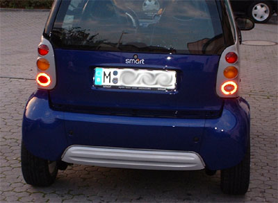 so sieht die Heckblende...